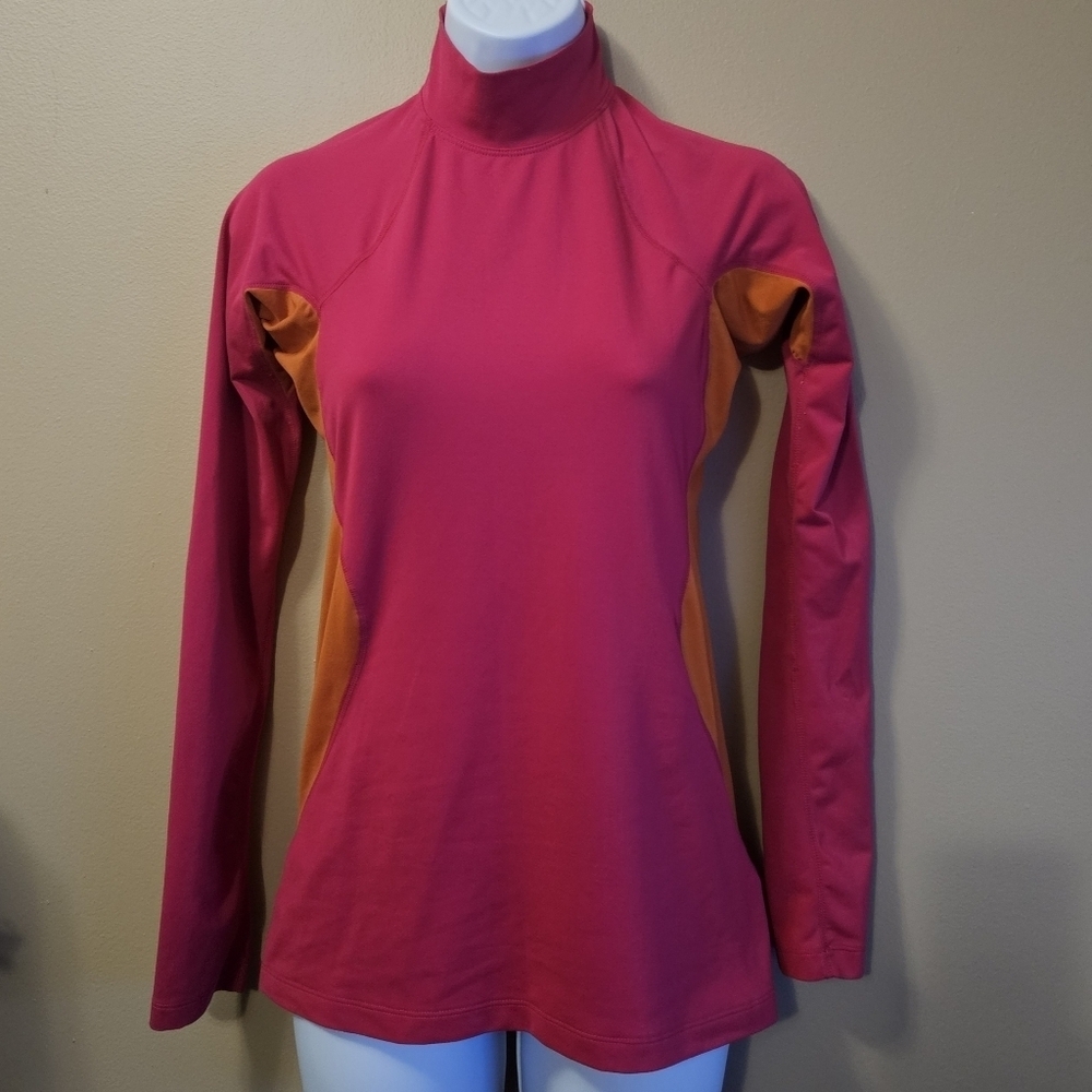 Columbia Women's Size XS Ling Sleeve Athletic Shirt Pink Orange